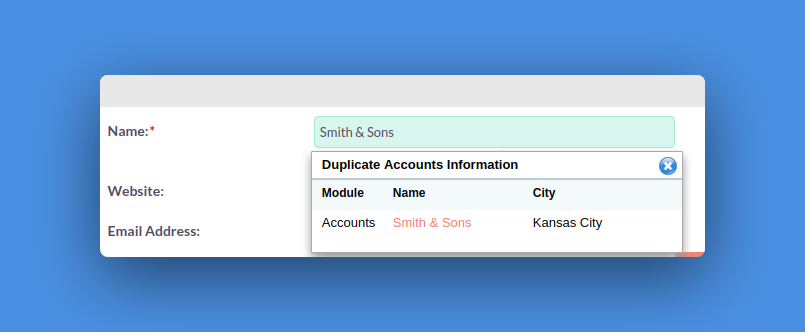 Duplicate Checker проверяет записи SuiteCRM на наличие дублей